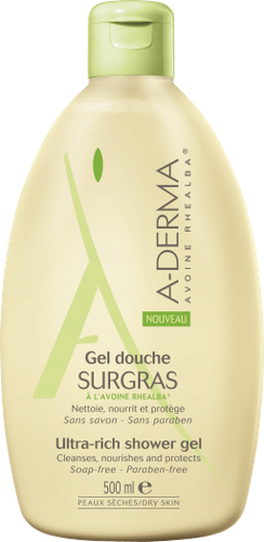 Image A-DERMA GEL DOUCH SURGRAS 500ML